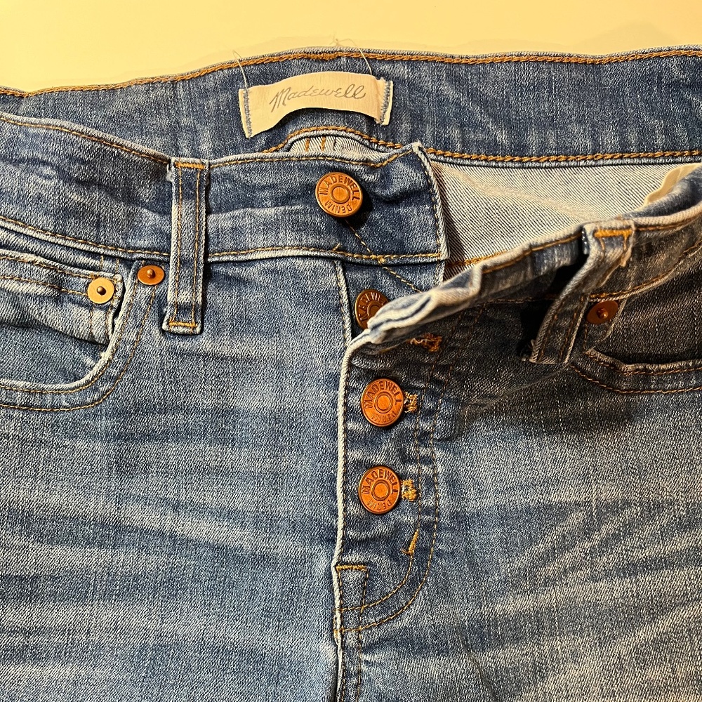 Madewell Cali Demi Boot Ripped Jeans